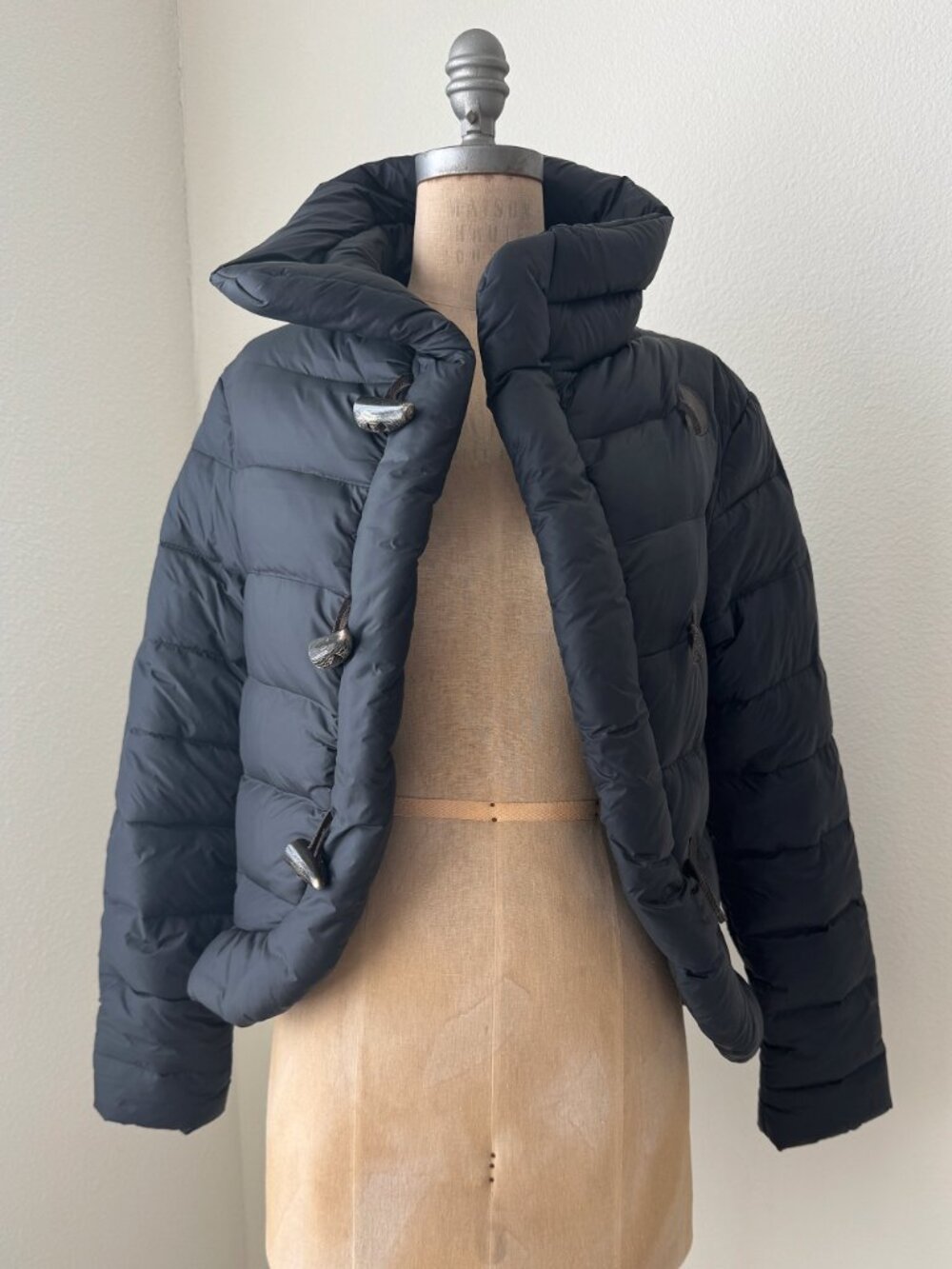 AllSaints Chambery Puffer Navy Down Toggle Duffle Jacket Womens 4